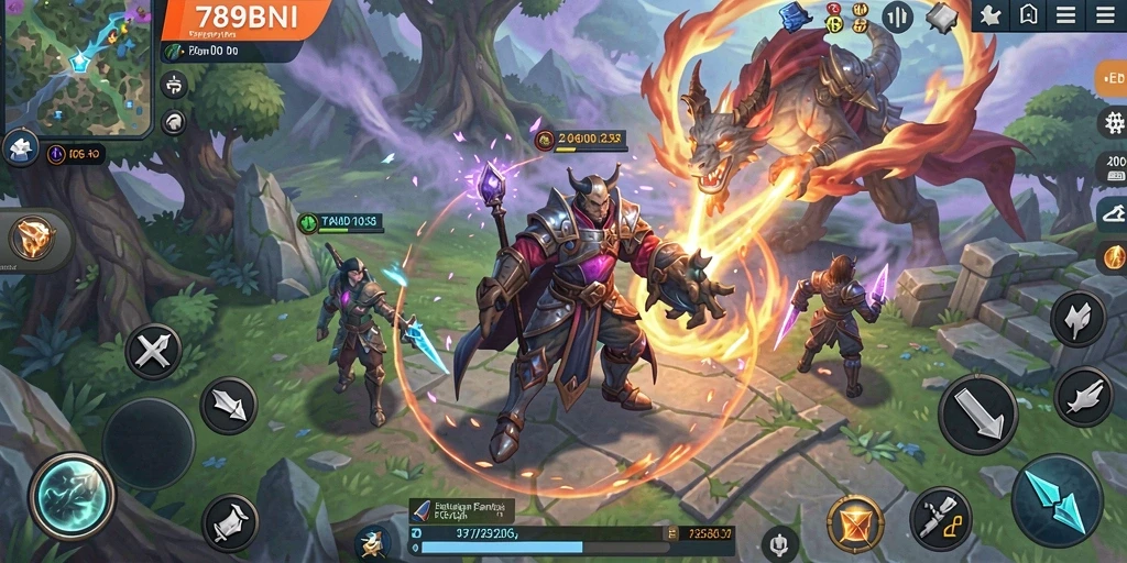 Tampilan gameplay menarik dari 789BNI yang penuh aksi RPG.