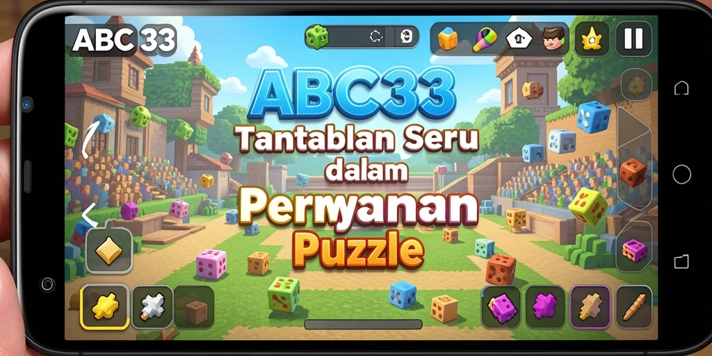 Tangkapan layar gameplay ABC33 yang menampilkan tantangan puzzle menarik.