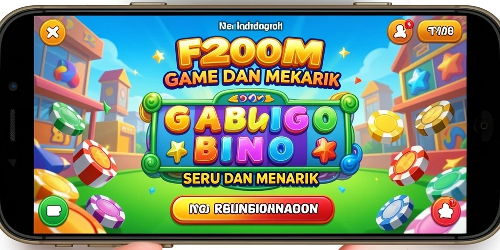 Tampilan gameplay Bingo yang seru dan menantang dalam F200M.