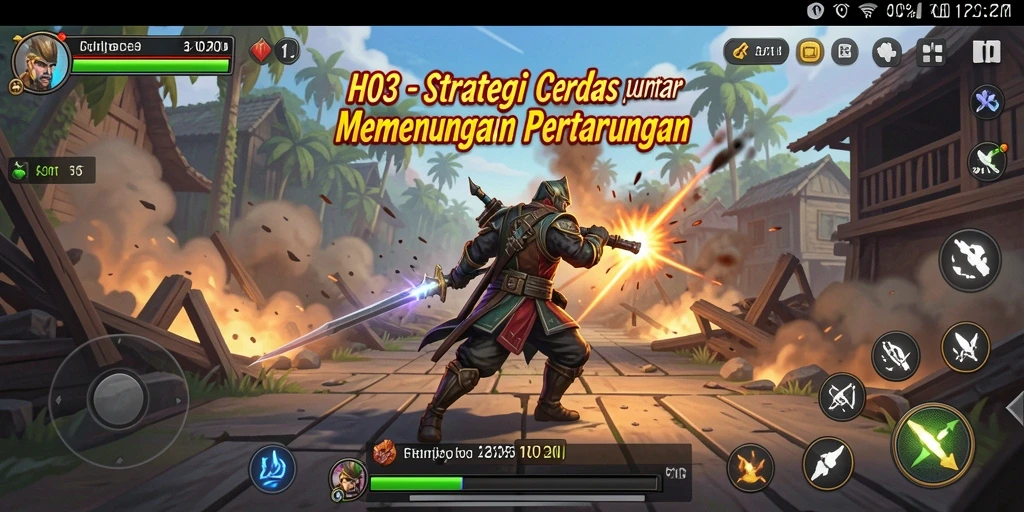 Tampilan gameplay H03 yang menampilkan duel strategi yang mendebarkan.
