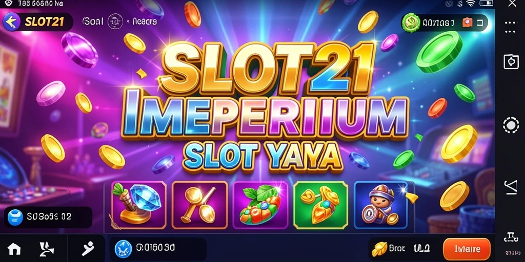 Tampilan gameplay SLOT21 yang menarik dan penuh warna.