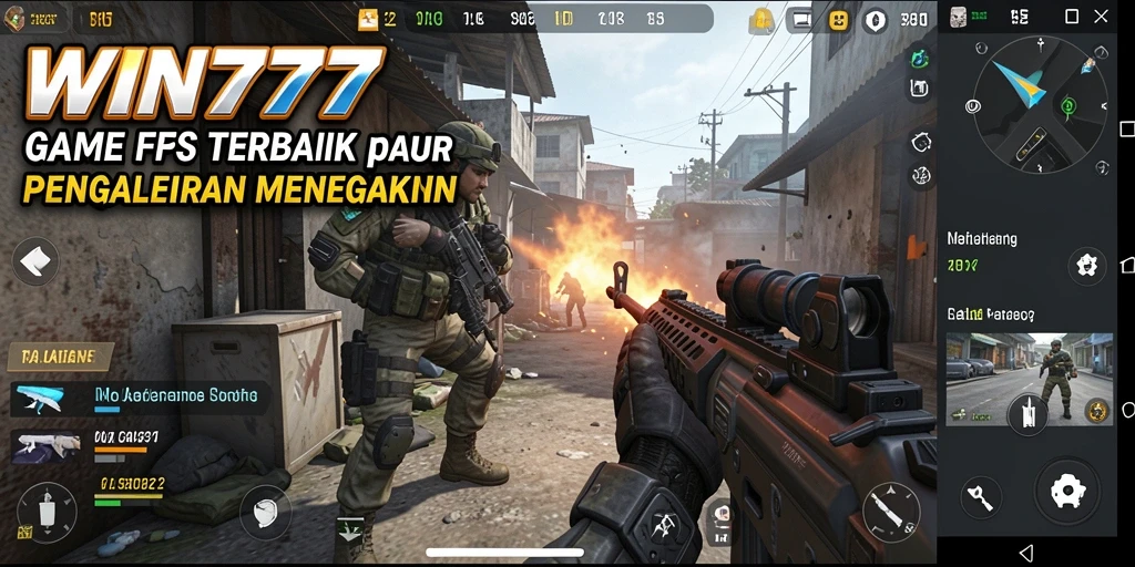Gameplay seru dari WIN777 dengan pertempuran FPS yang mendebarkan.